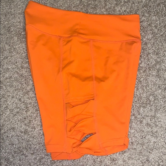 Elastic Biker Shorts with Side Cut Out Detail - Picture 3 of 5